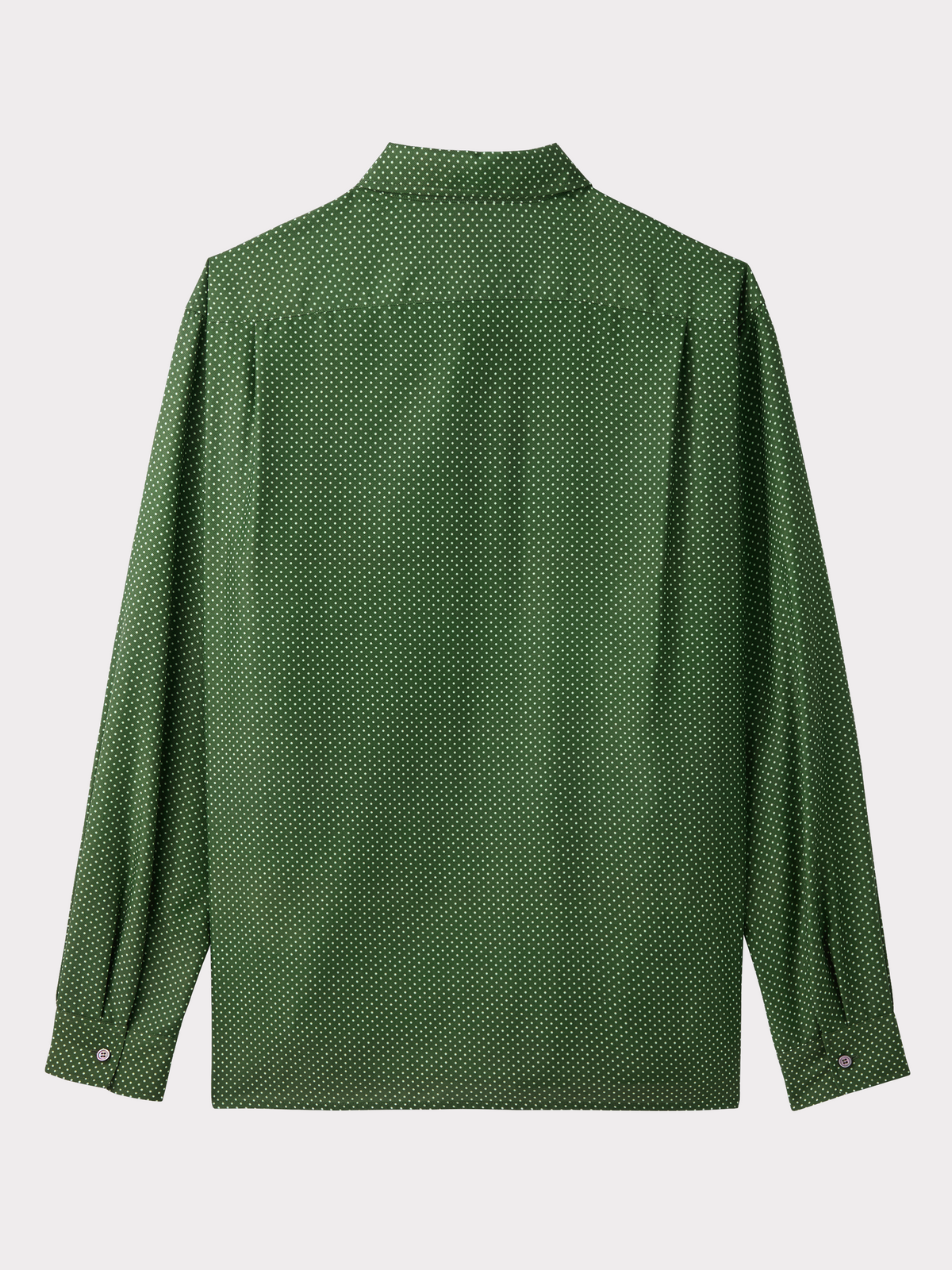 Vintage Dot Print Shirt (Olive Green)