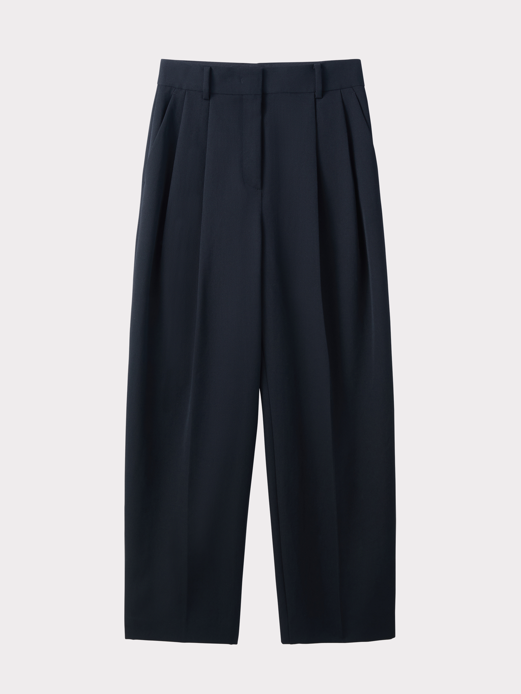 Tuck Detail Suit Pants (Black)