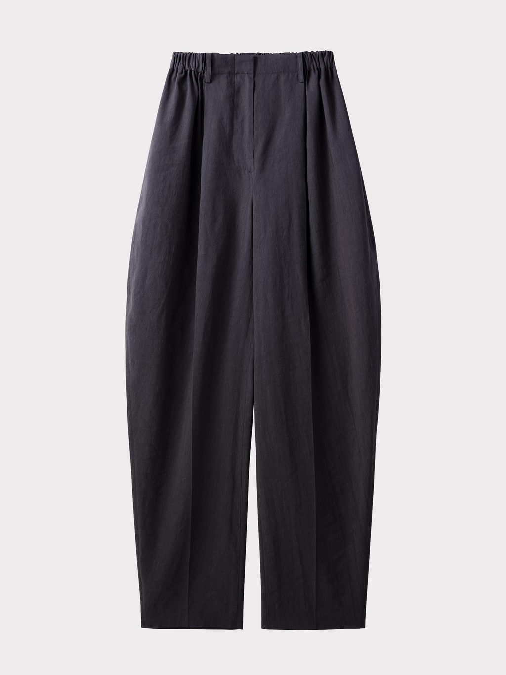 Banding Detail Curved Pants (Stone Grey)