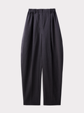 Banding Detail Curved Pants (Stone Grey)