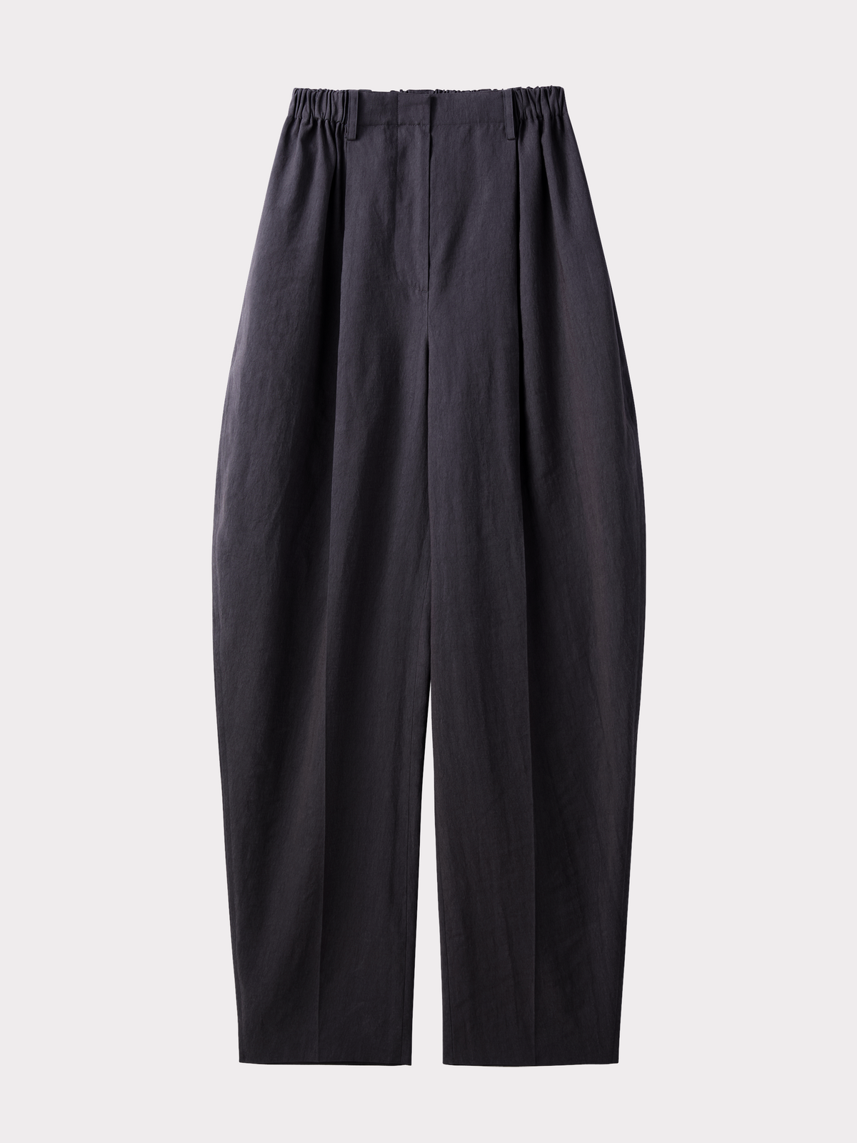 Banding Detail Curved Pants (Stone Grey)