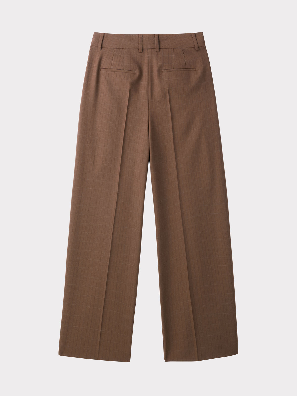 Check Suit Tuck Pants (Vintage Brown)