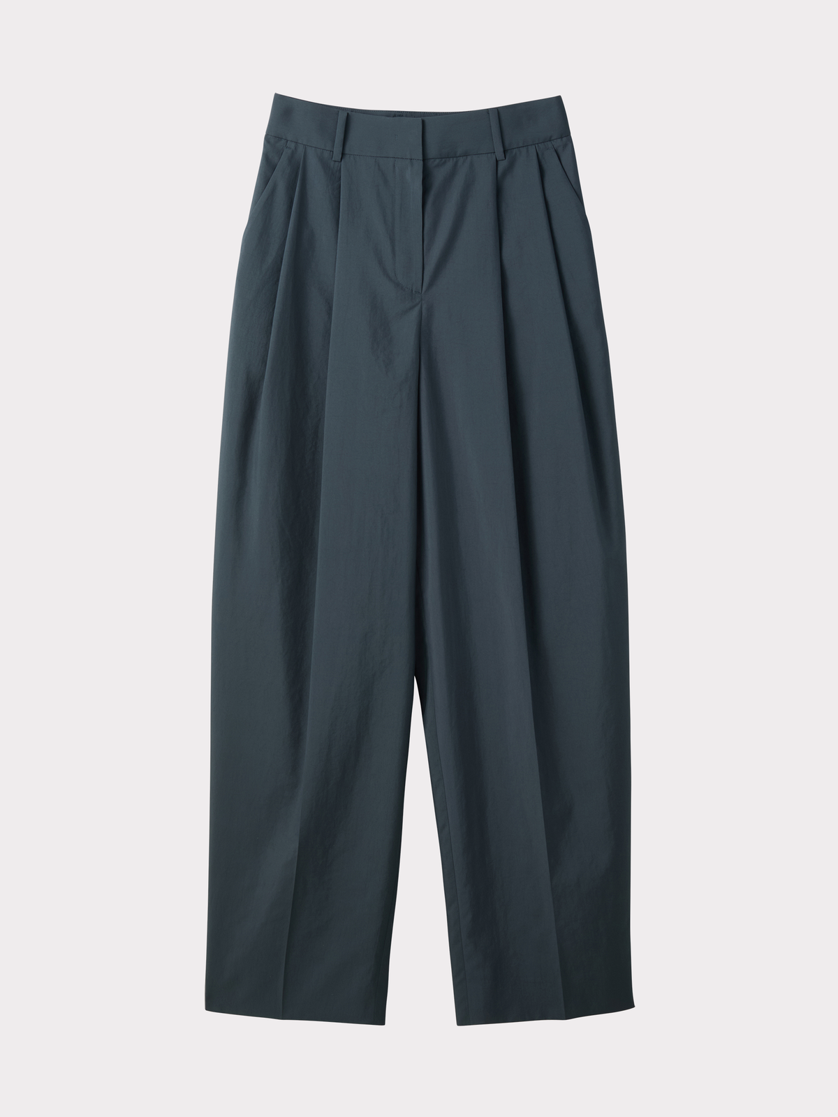 Lightweight Tuck Pants (Charcoal Grey)