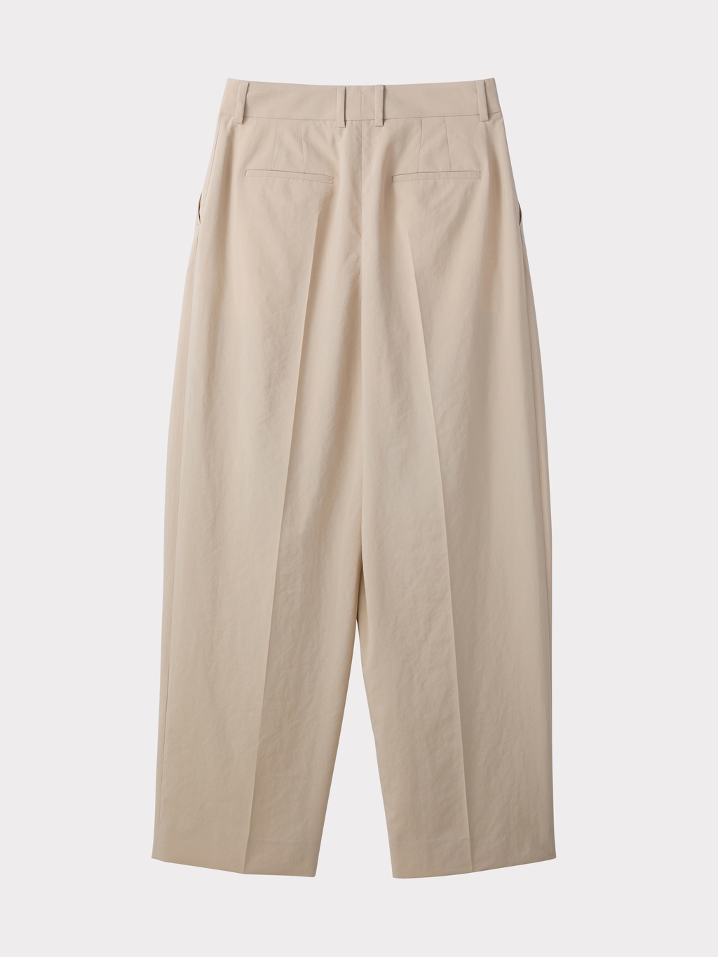 Lightweight Tuck Pants (Sand Beige)