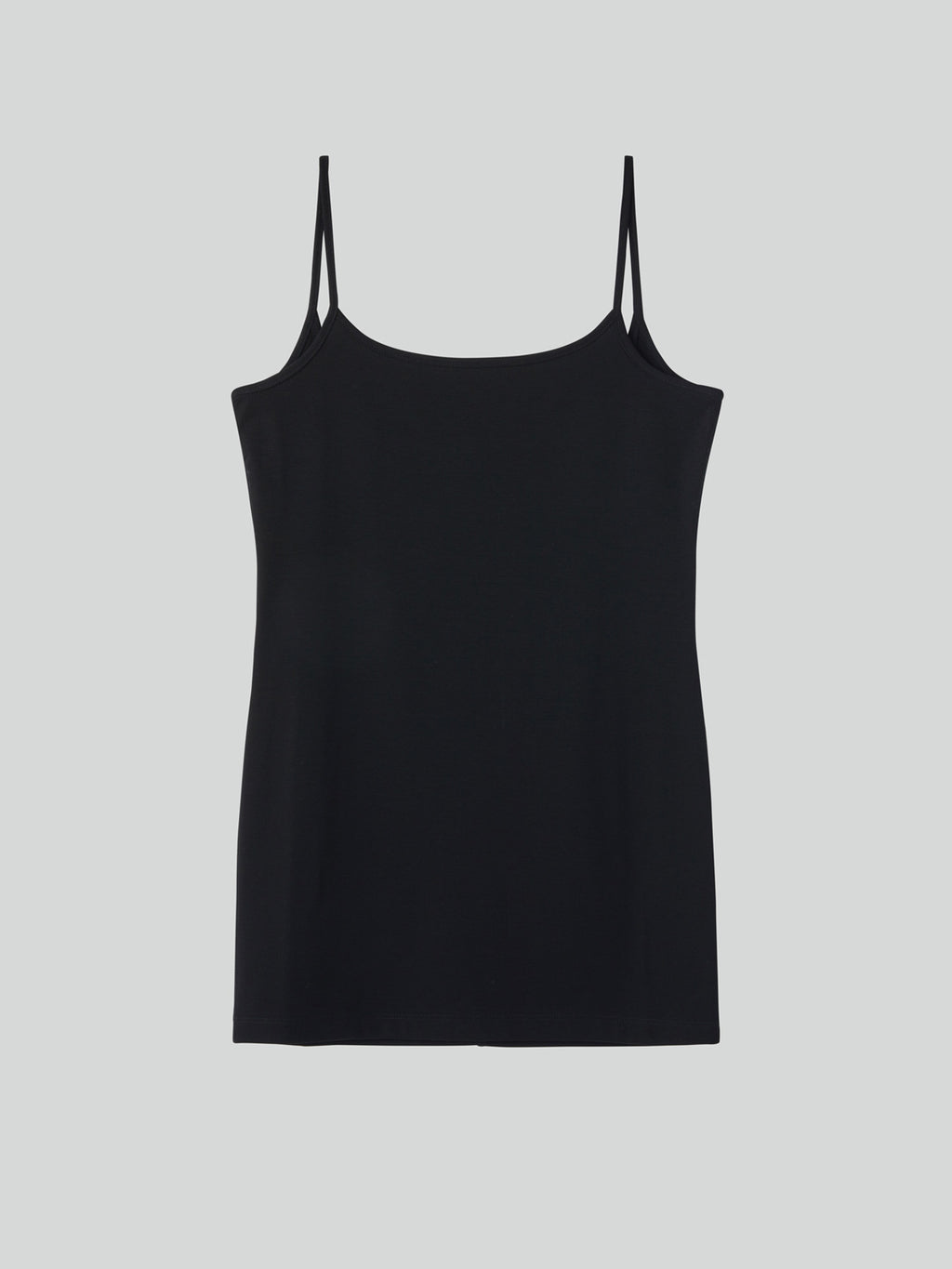 Slim Fit Long Top (Black)