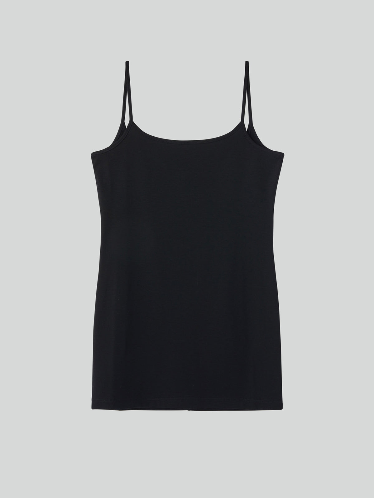 Slim Fit Long Top (Black)