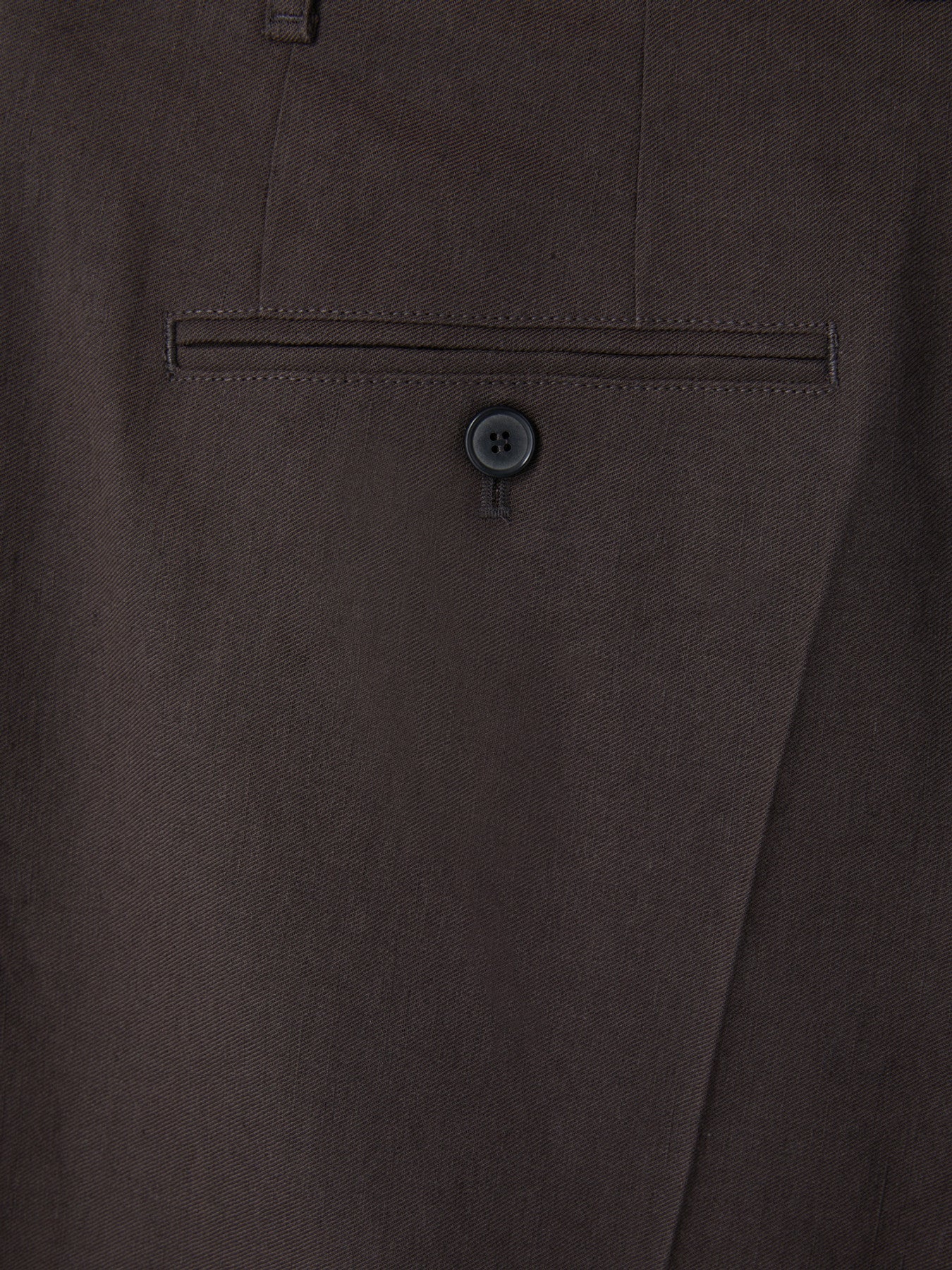 Linen Blend Pleated Pants (Dark Chocolate)