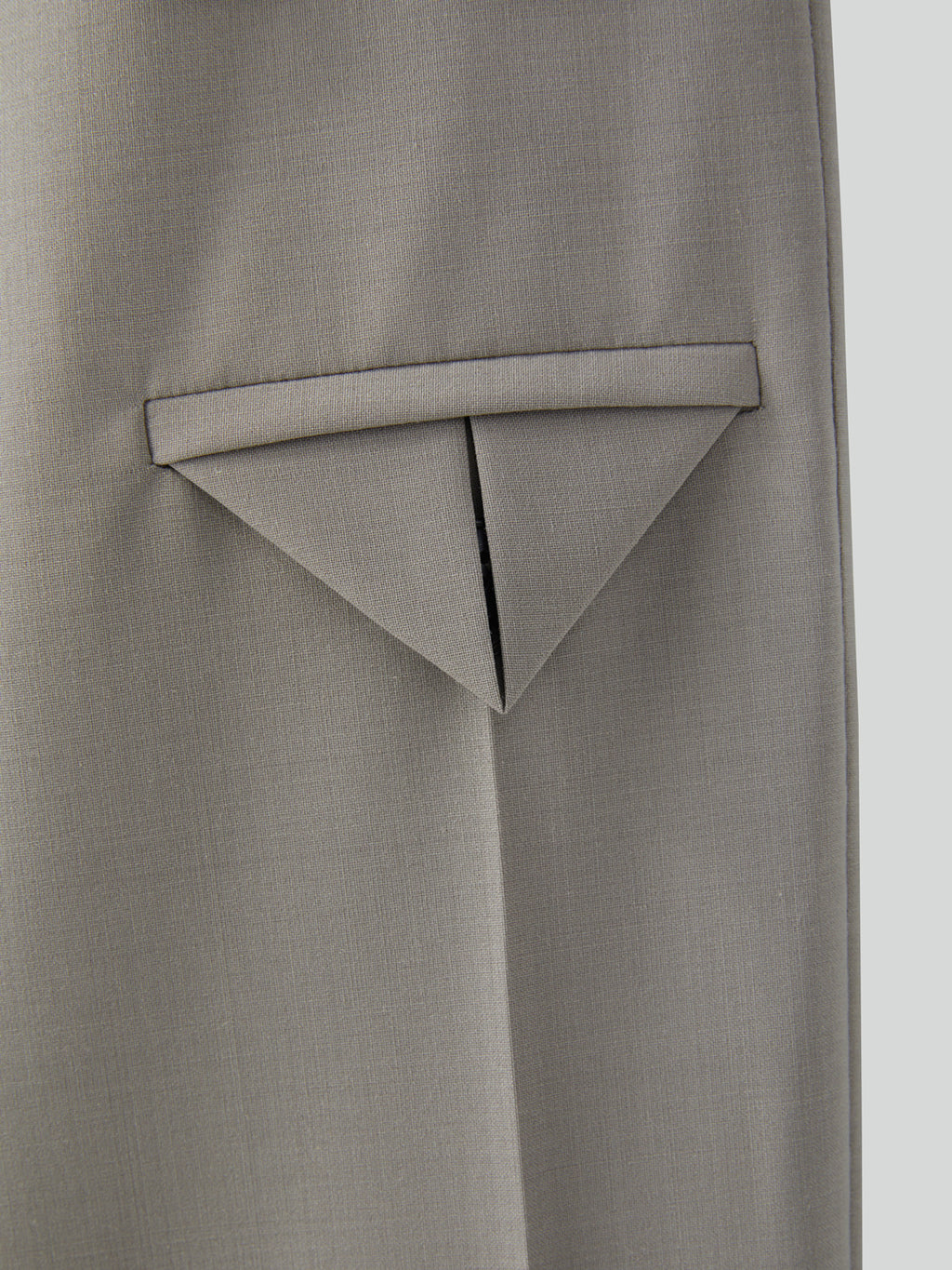 Banding Waist Wide Pants (Taupe Grey)