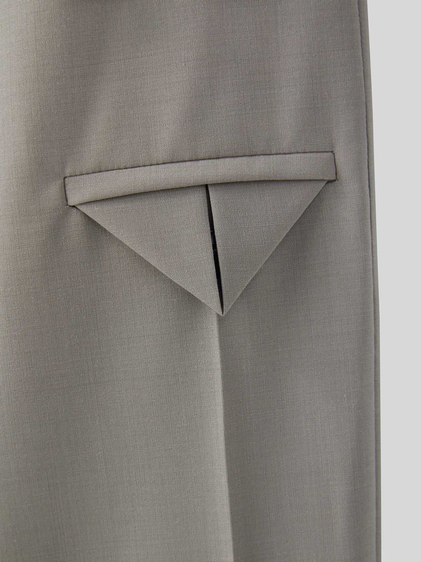 Banding Waist Wide Pants (Taupe Grey)