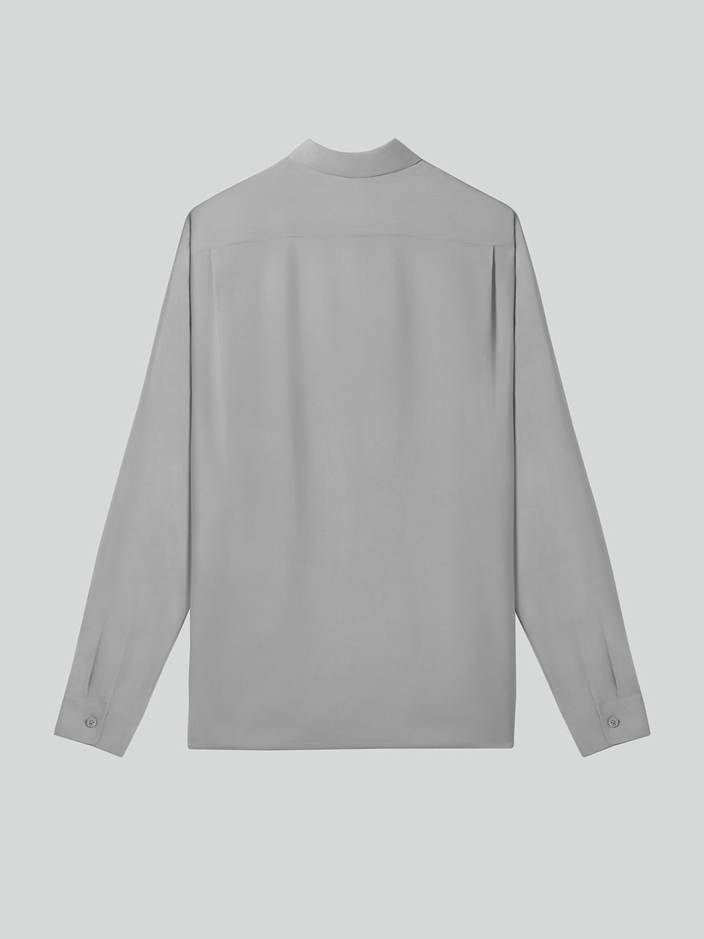 Wrinkled Fluid Shirt (Light Taupe)
