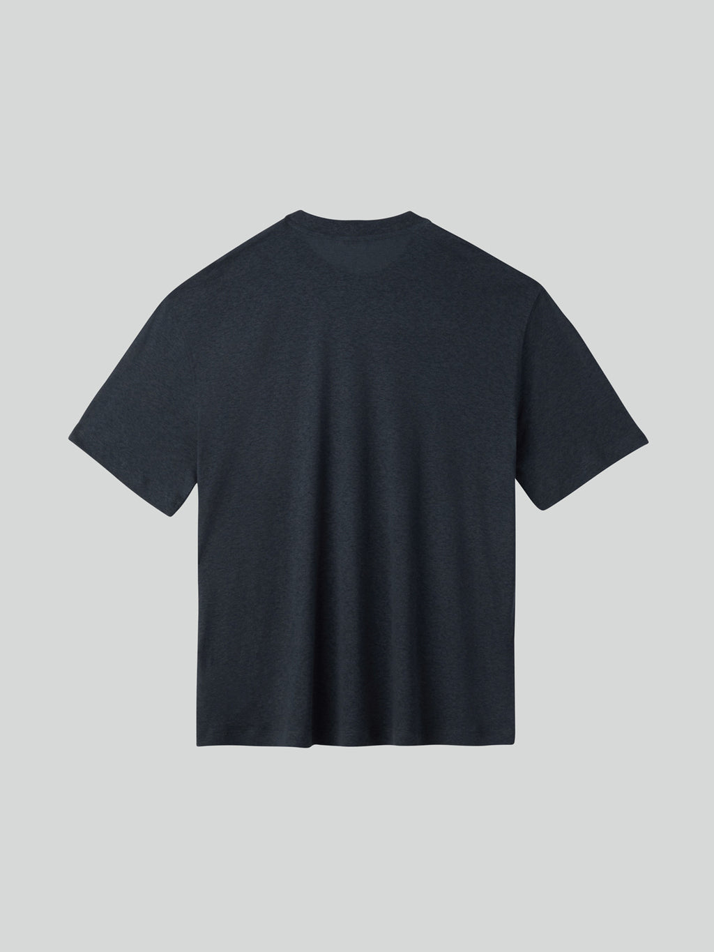 Linen Blend Loose Fit T-Shirt (Indigo Navy)