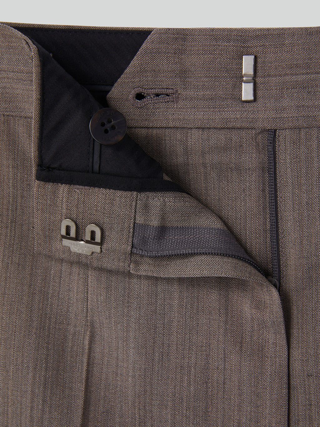 Wide Fit Suit Pants (Sepia)