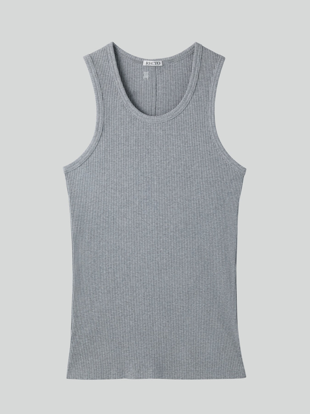 Ribbed Tank Top (Melange Grey)