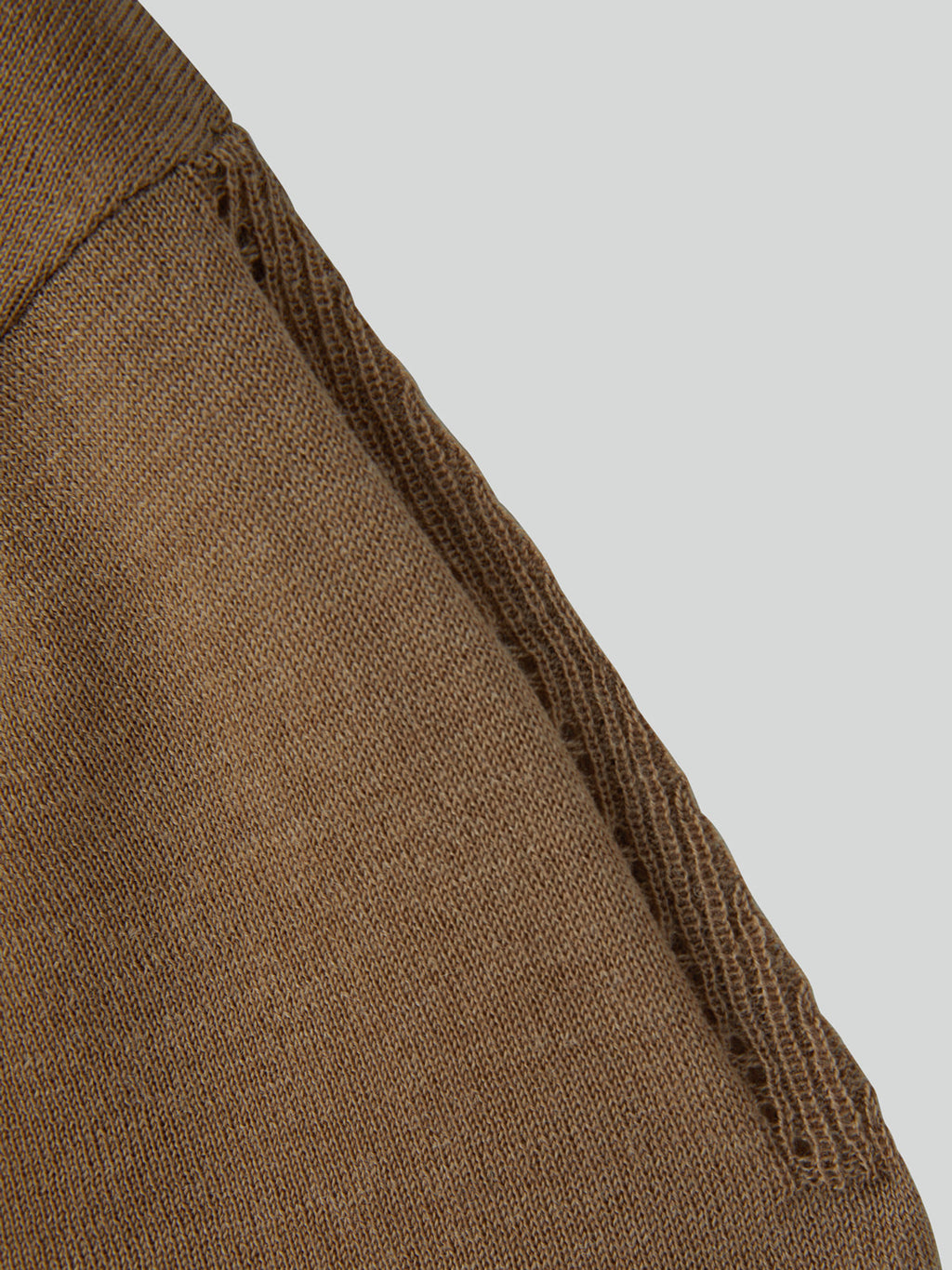 Pocket Wool Knit Top (Ochre)