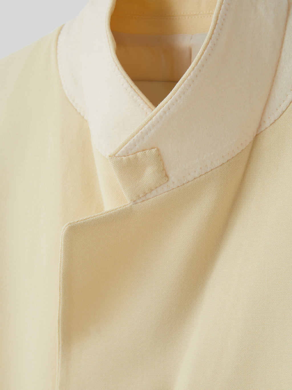 Oversized Structured Wool Jacket (Butter Beige)