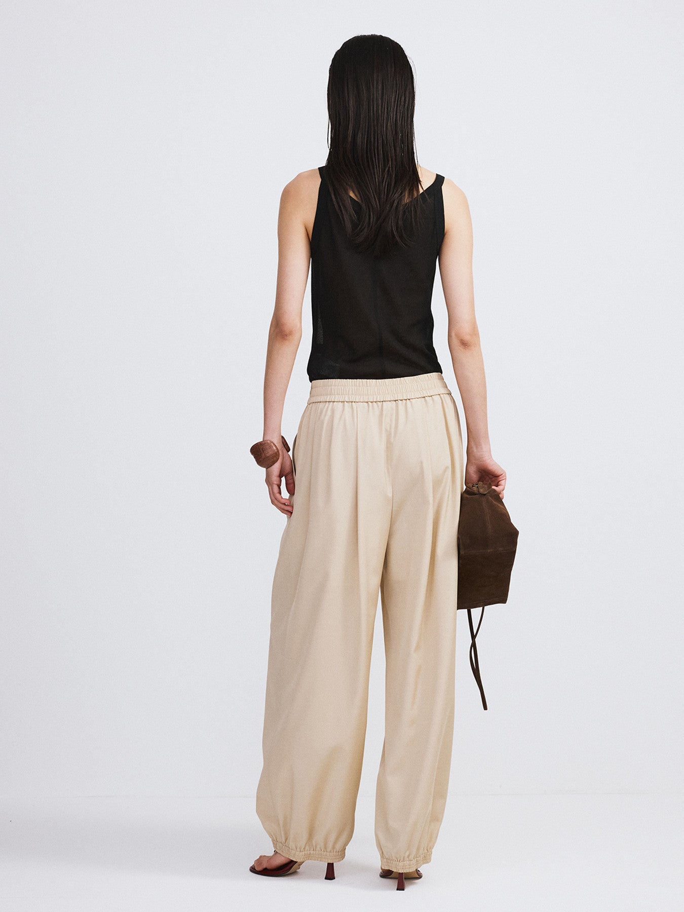 Banding Jogger Suit Pants (Light Beige)