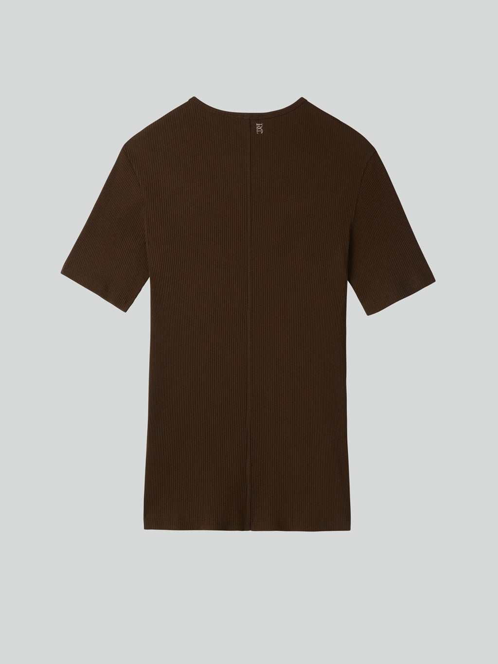 Ribbed Jersey Top (Khaki Brown)