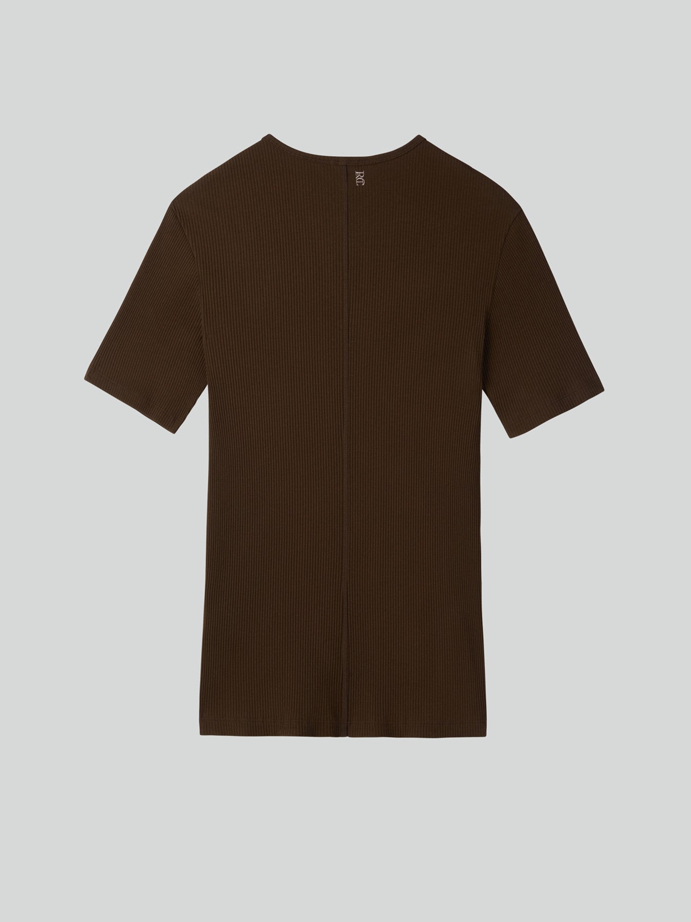 Ribbed Jersey Top (Khaki Brown)