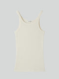 Deep Scoop Tank Top (Cream)