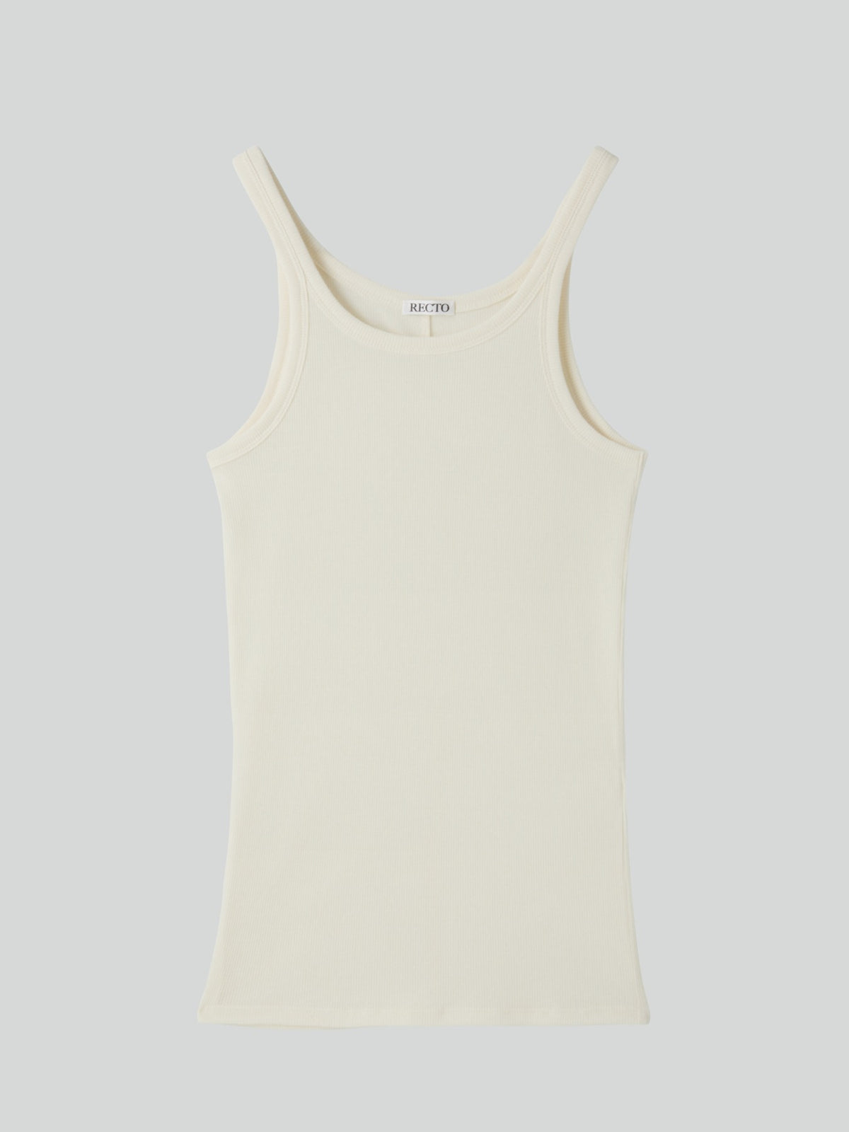 Deep Scoop Tank Top (Cream)