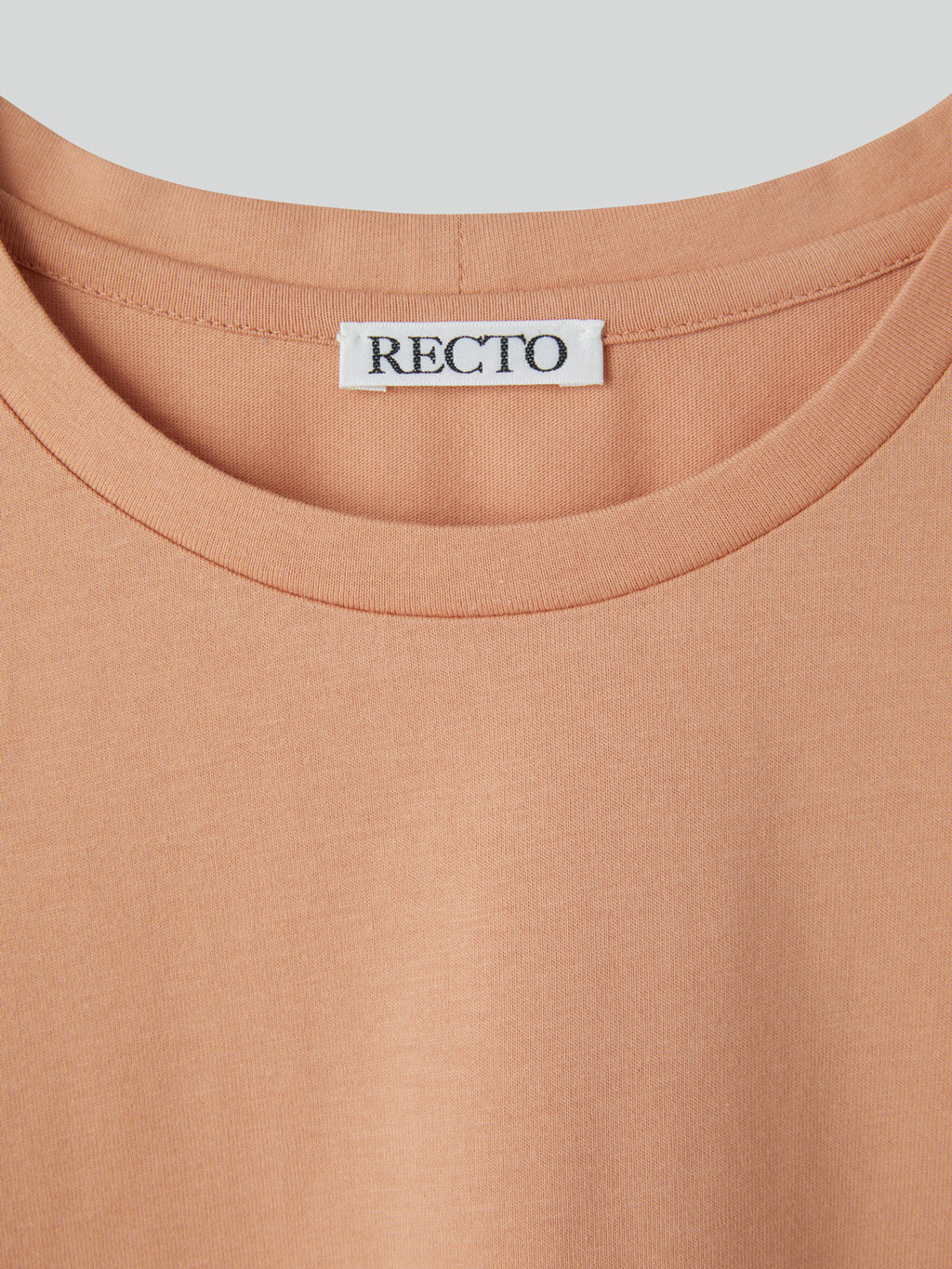 Recto Logo Cap Sleeve Top (Salmon)