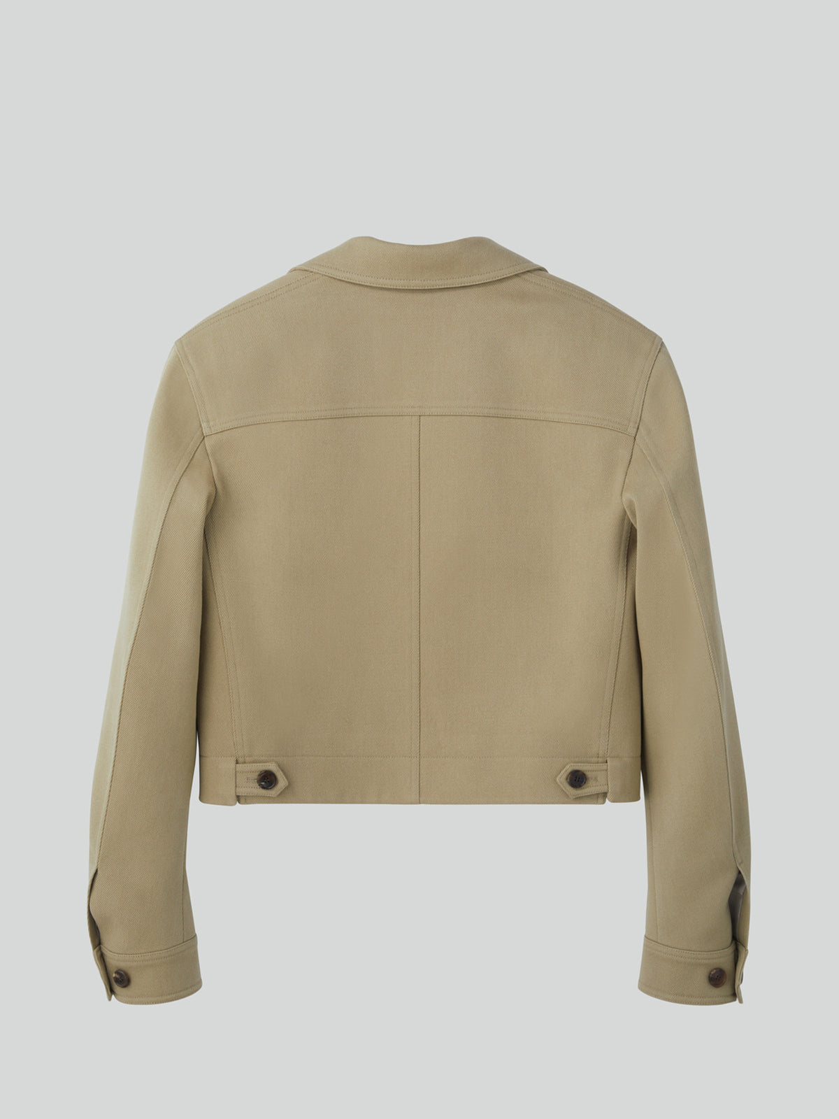 Signature Military Cotton Jacket (Light Khaki)