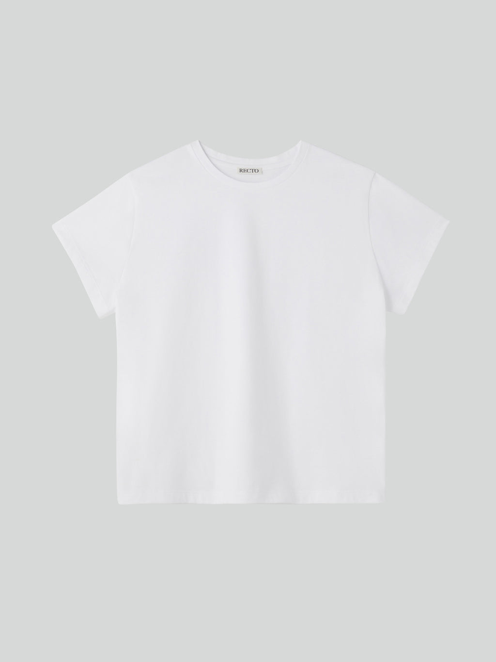 Recto Logo Cap Sleeve Top (White)