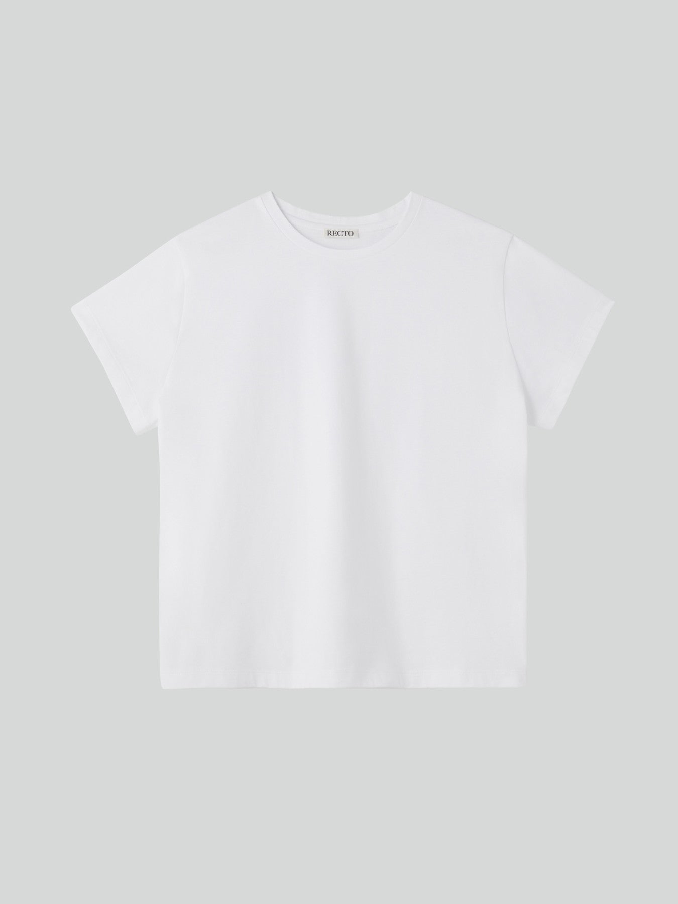 Recto Logo Cap Sleeve Top (White)