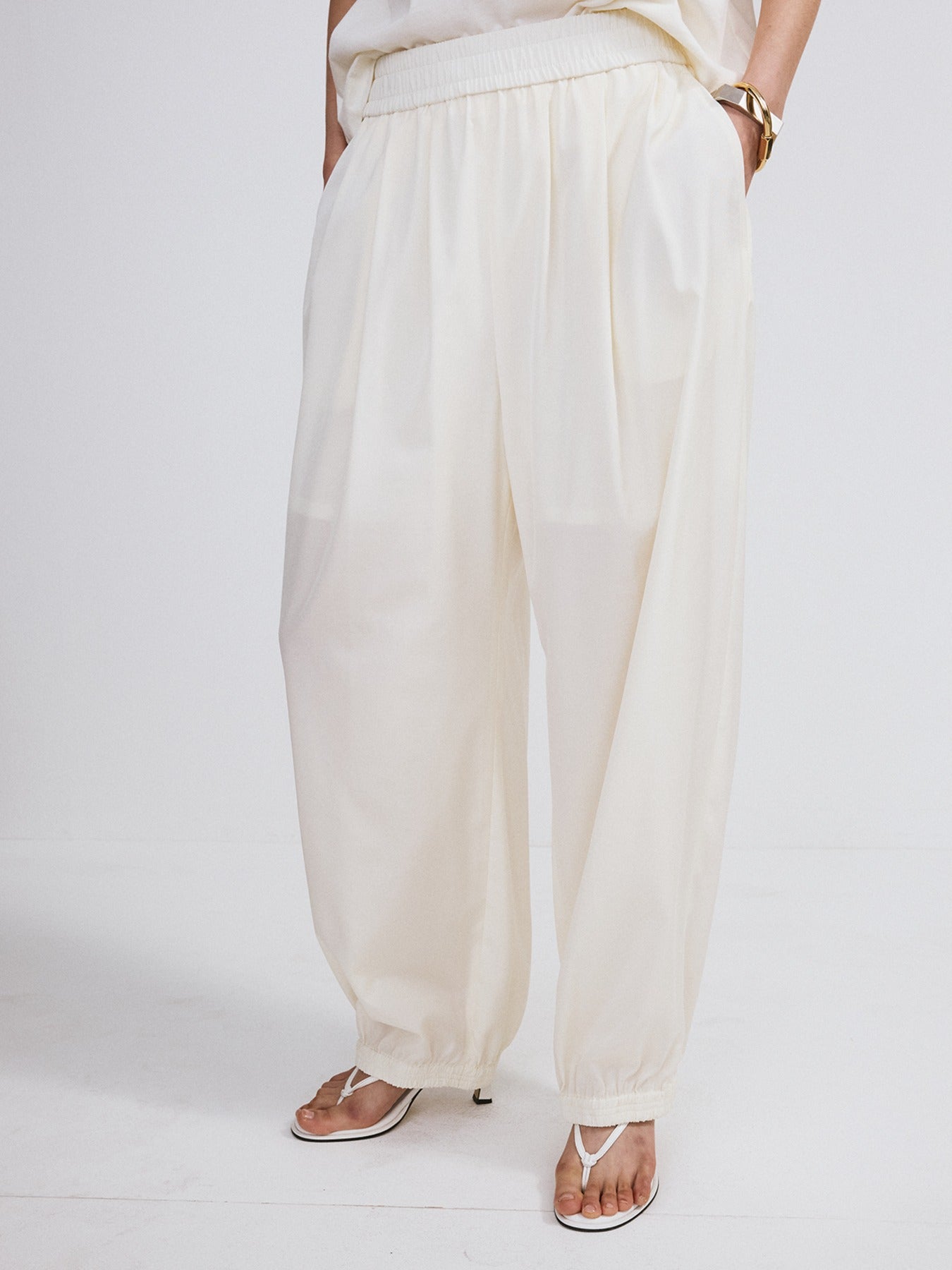 Banding Jogger Suit Pants (Ivory)