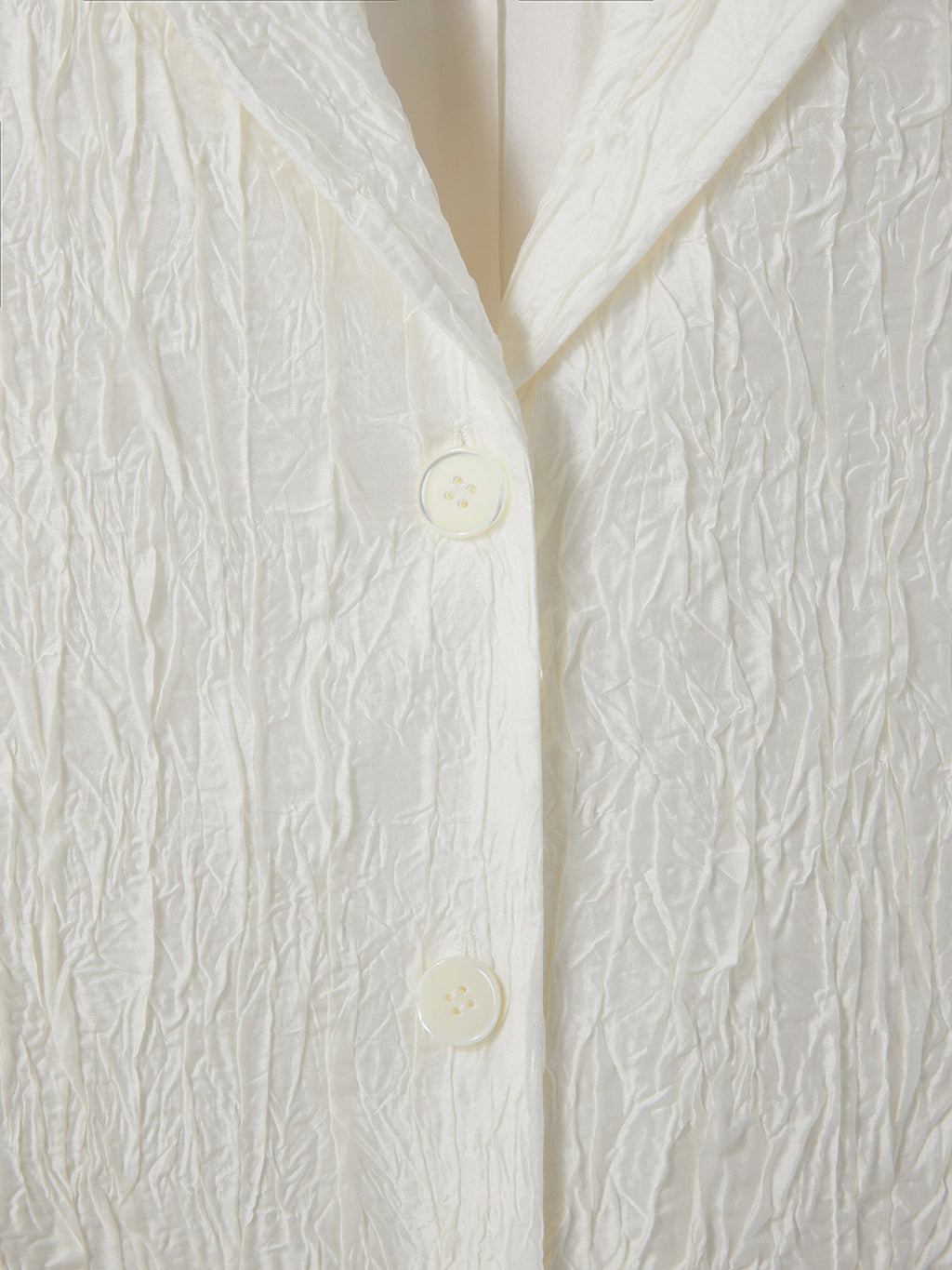 Wrinkled Lounge Shirt (Bean Ivory)