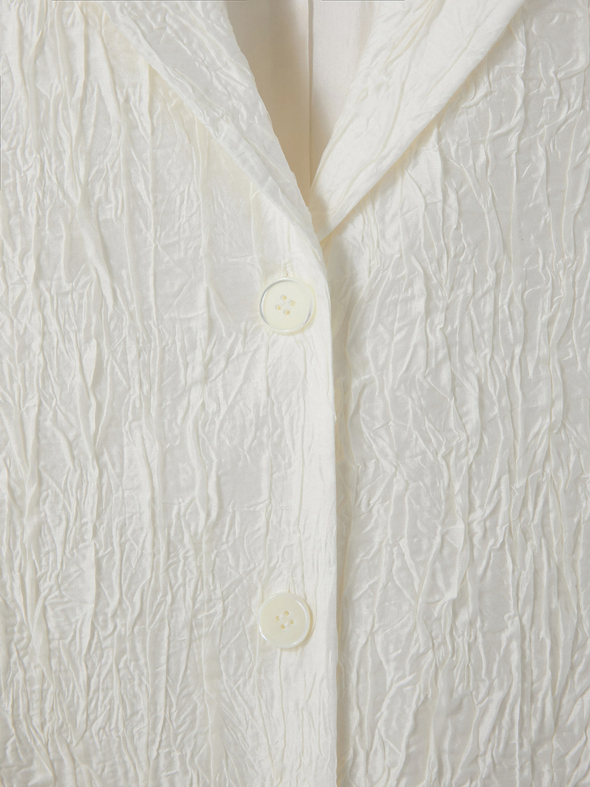 Wrinkled Lounge Shirt (Bean Ivory)