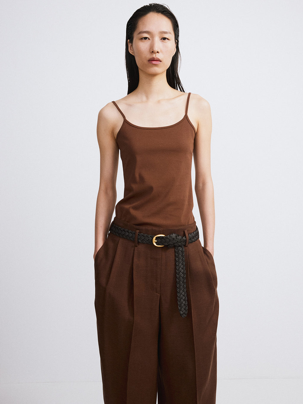 Slim Fit Long Top (Brown Sugar)