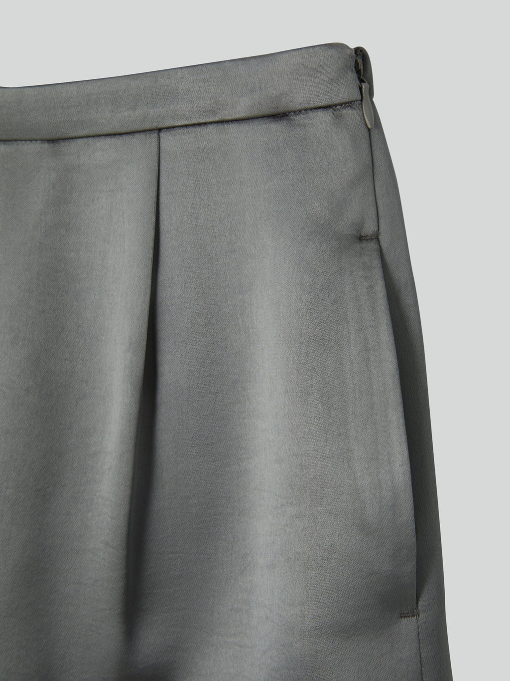Satin Back Banding Shorts (Stone Grey)