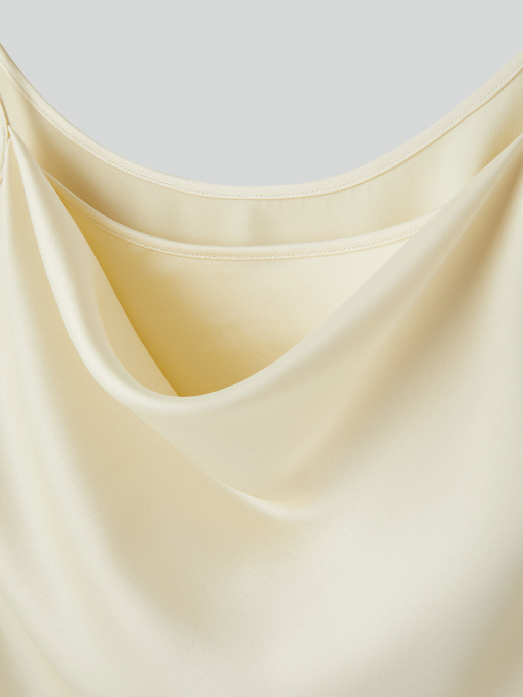 Back Drape Camisole Top (Lemon Yellow)