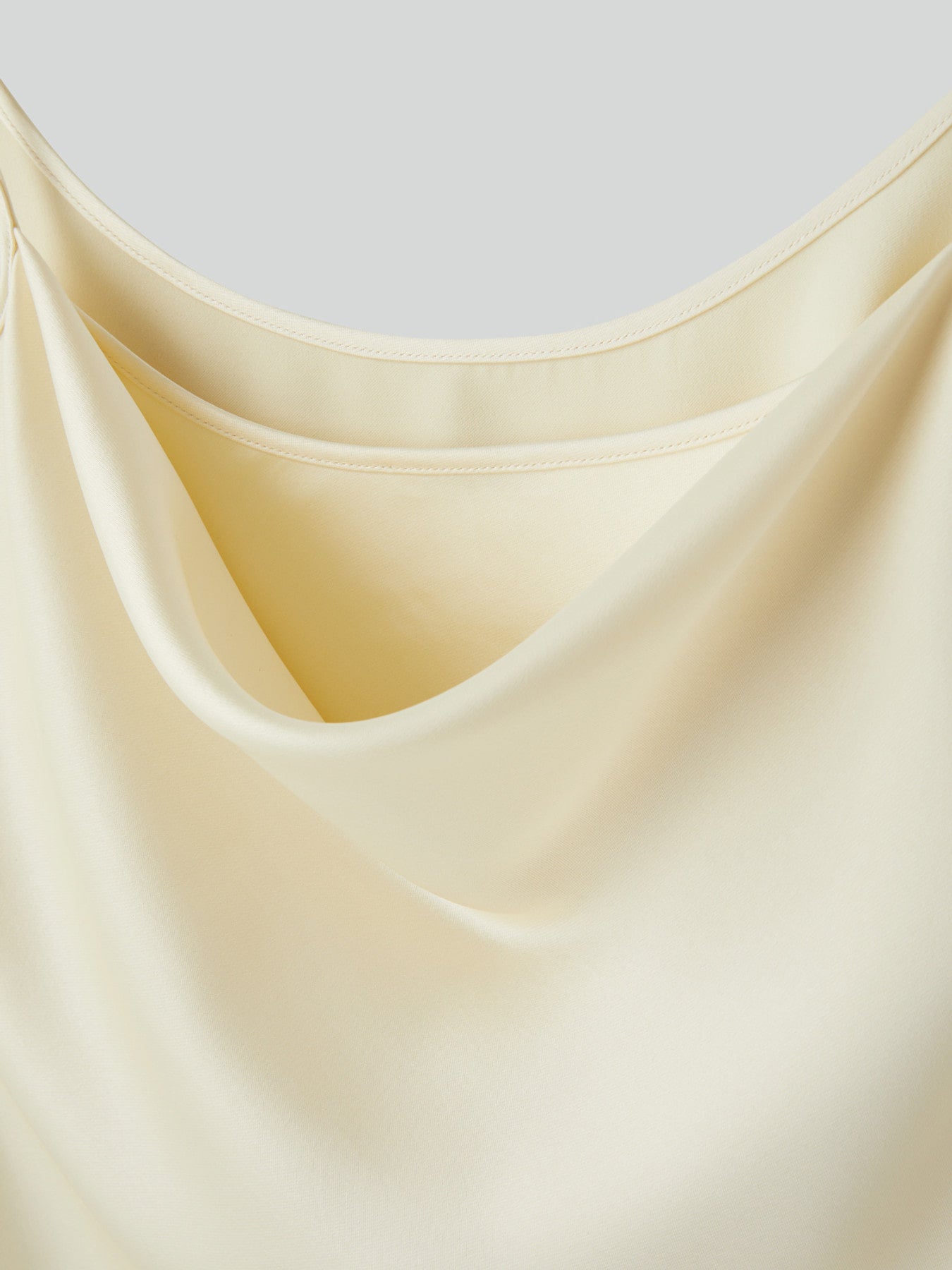 Back Drape Camisole Top (Lemon Yellow)
