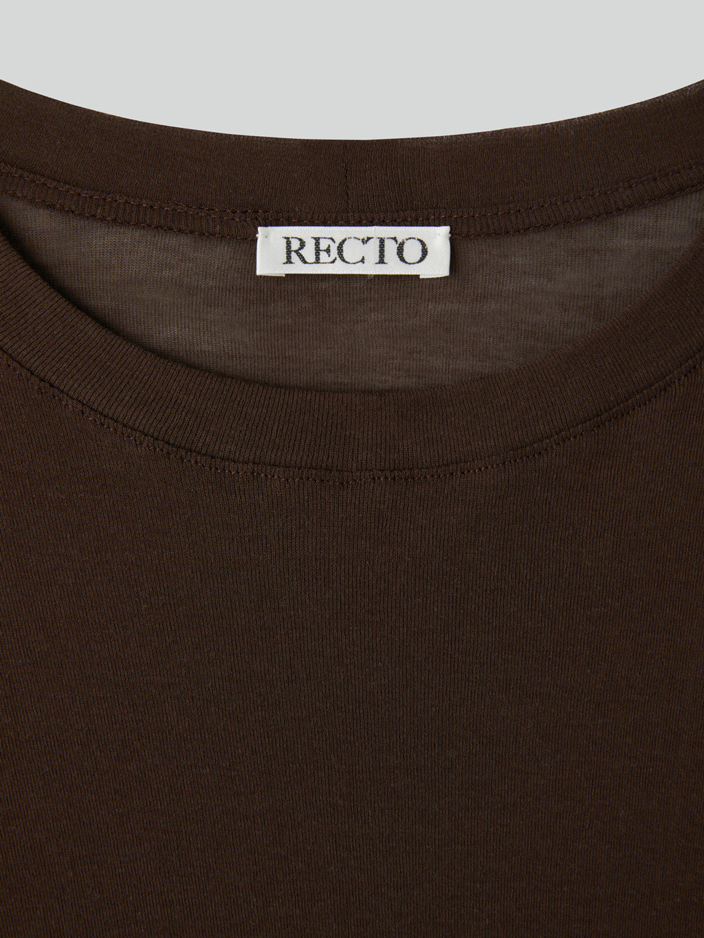 Loose Fit Sheer T-Shirt (Marron)