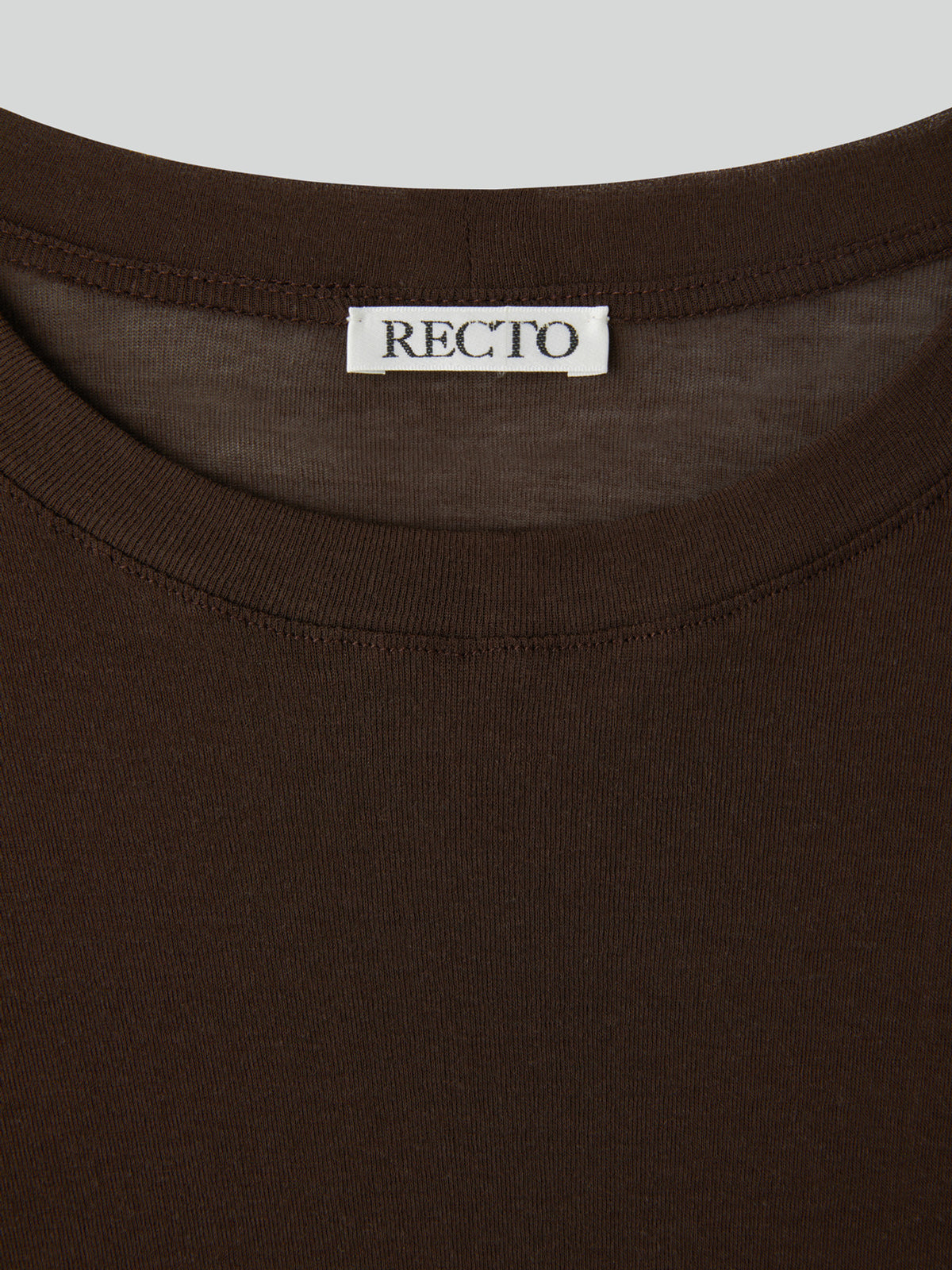 Loose Fit Sheer T-Shirt (Marron)