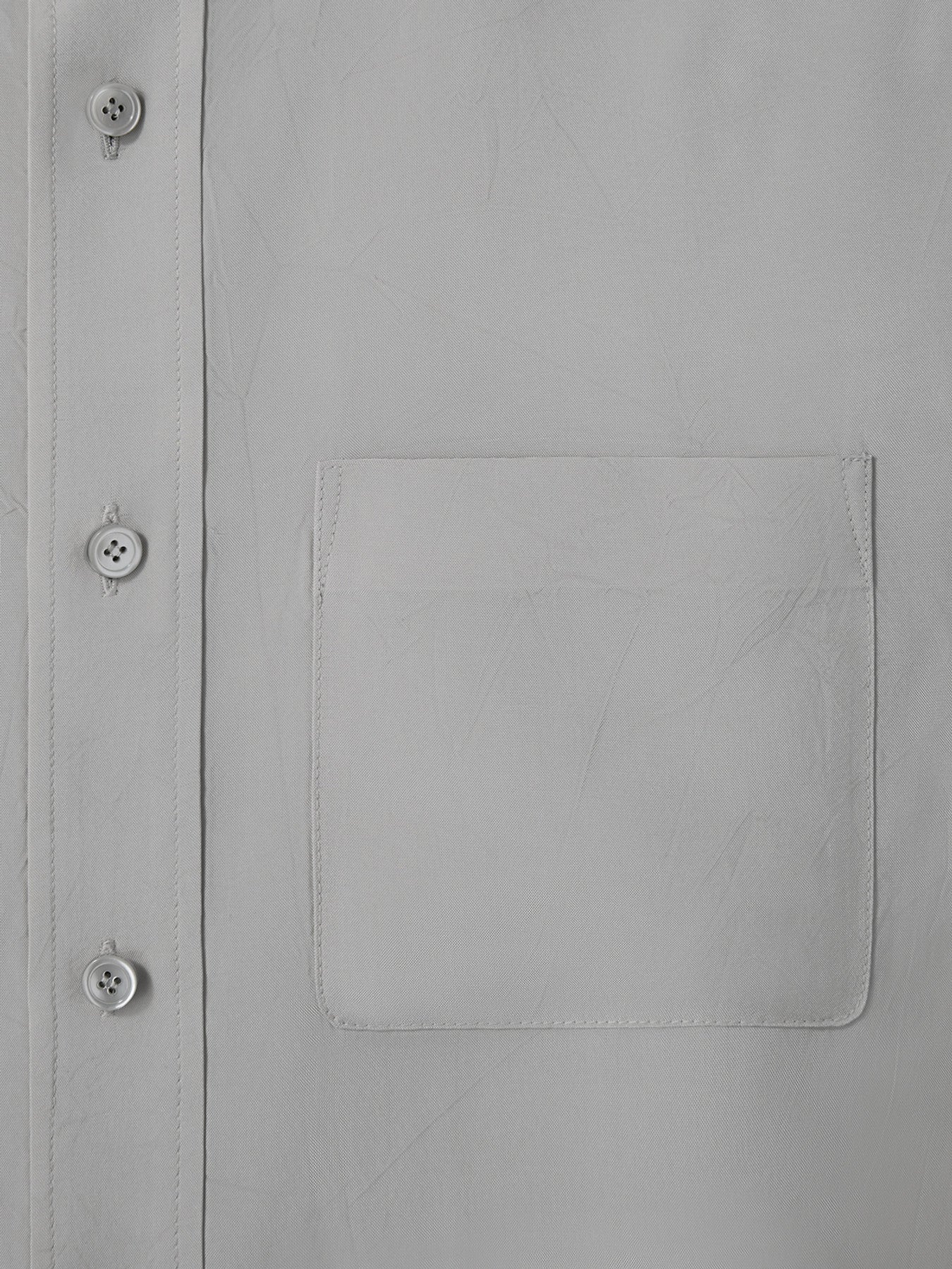 Wrinkled Fluid Shirt (Light Taupe)