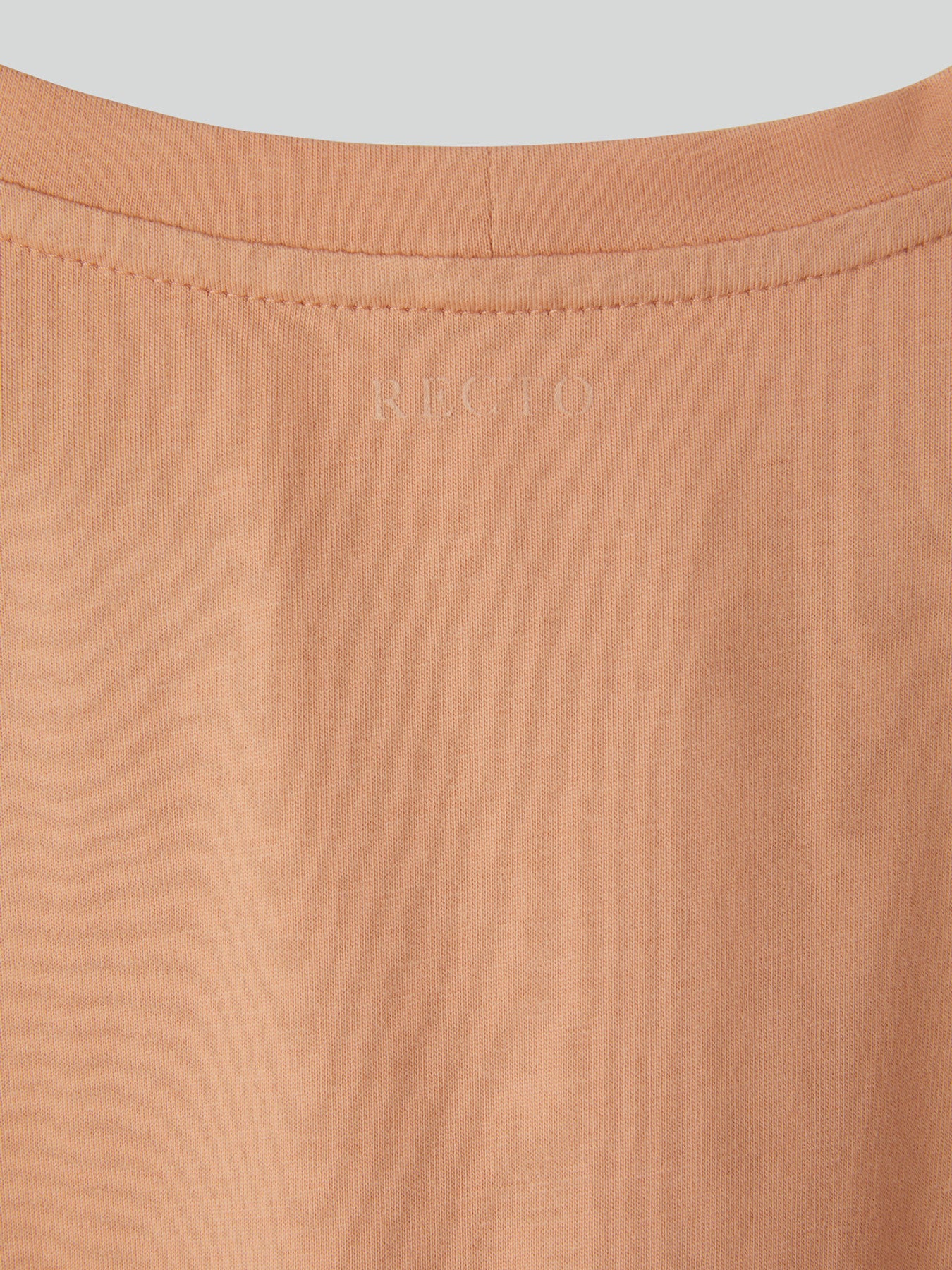 Recto Logo Cap Sleeve Top (Salmon)