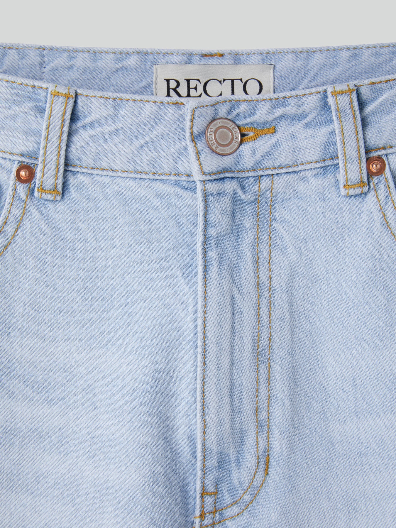 Light Washed Flare Denim (Ice Blue)