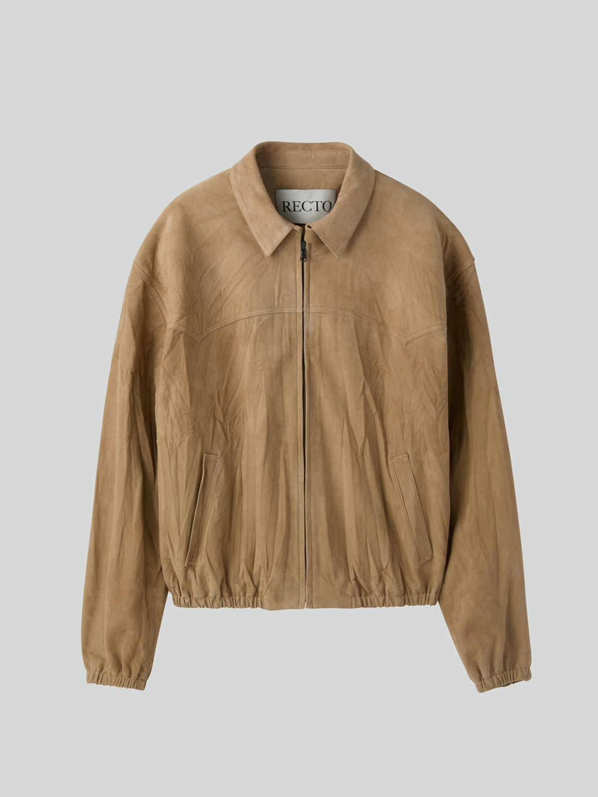 Suede Harrington Jumper (Desert)