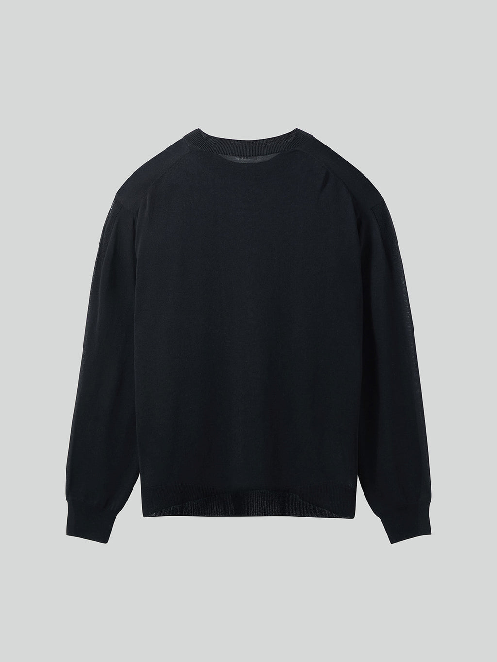 Loose Fit Knit Top (Black)