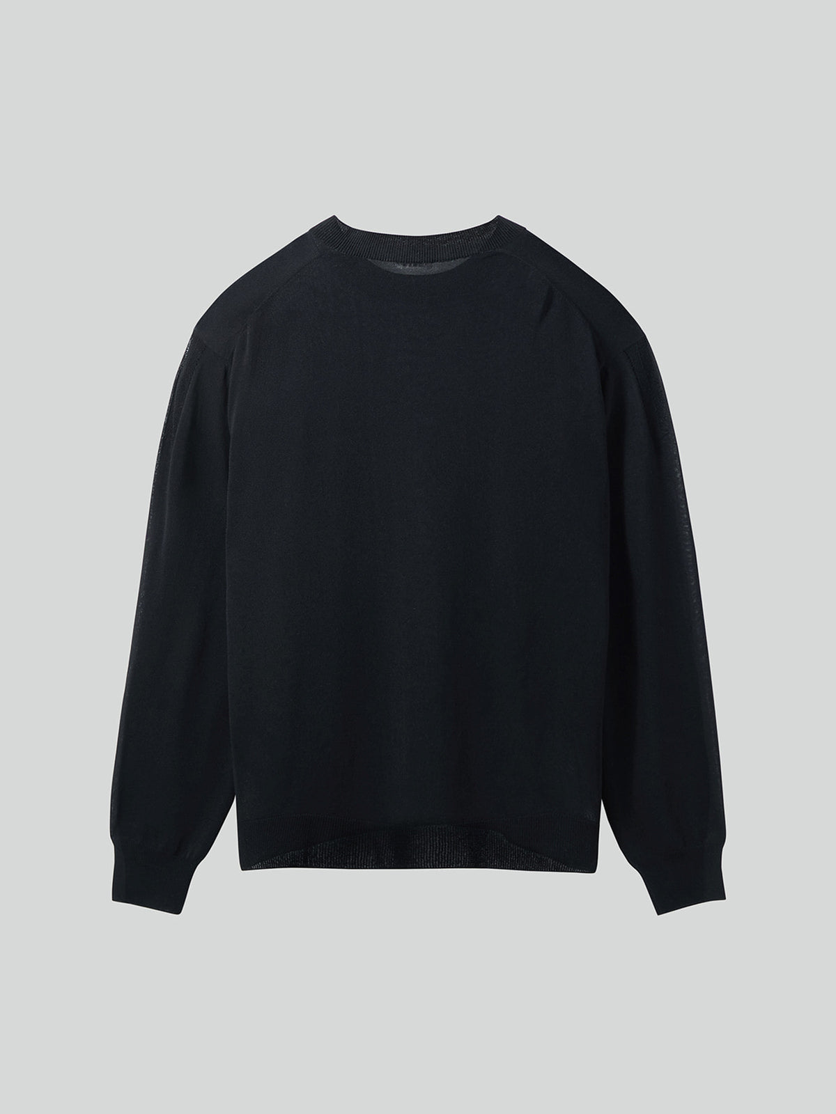 Loose Fit Knit Top (Black)