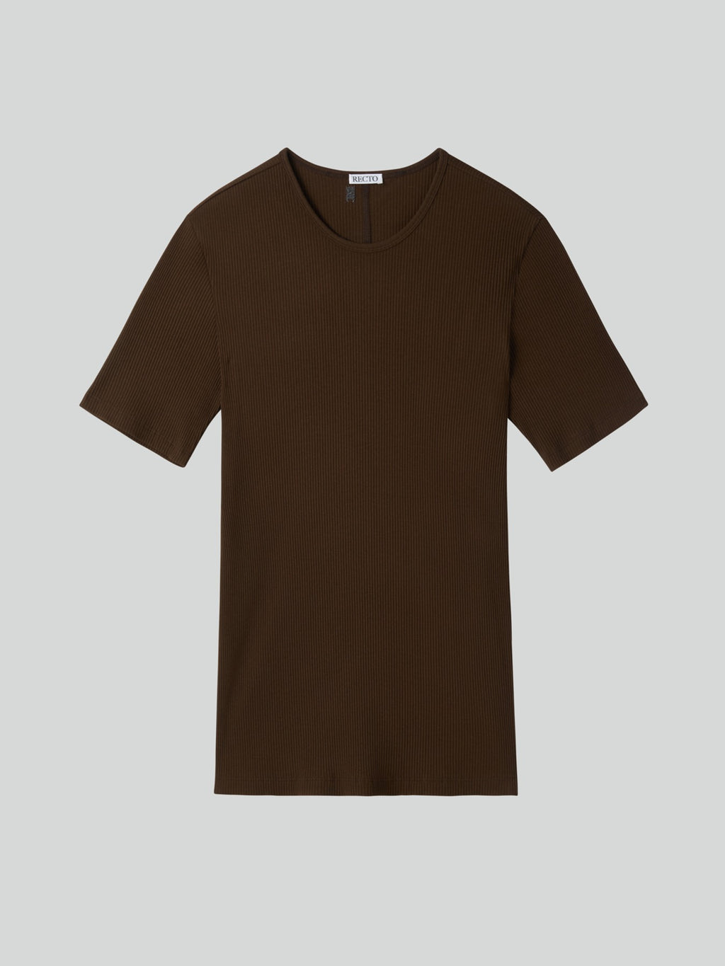 Ribbed Jersey Top (Khaki Brown)