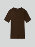 Ribbed Jersey Top (Khaki Brown)