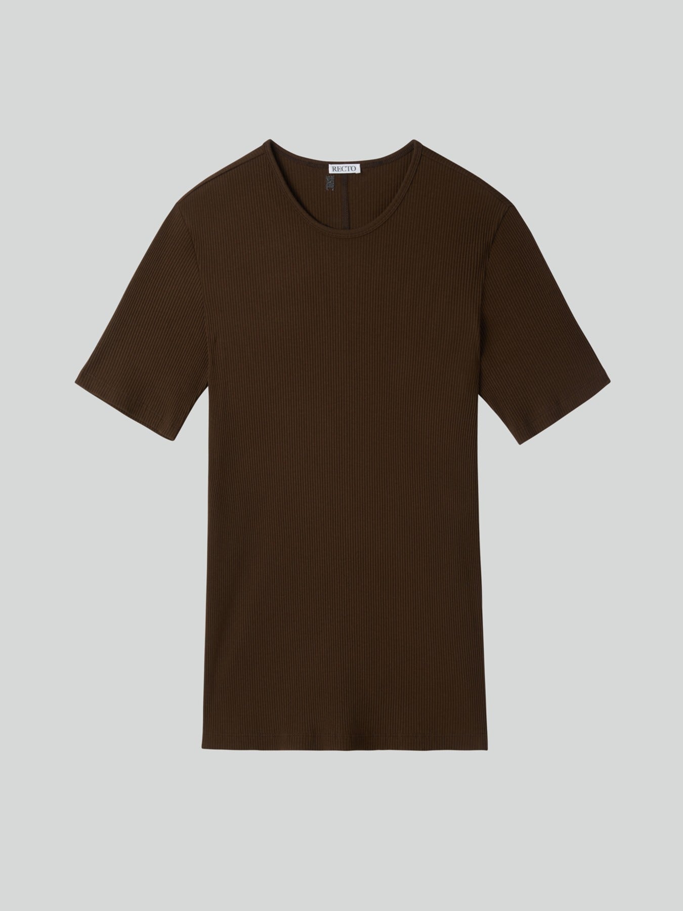 Ribbed Jersey Top (Khaki Brown)