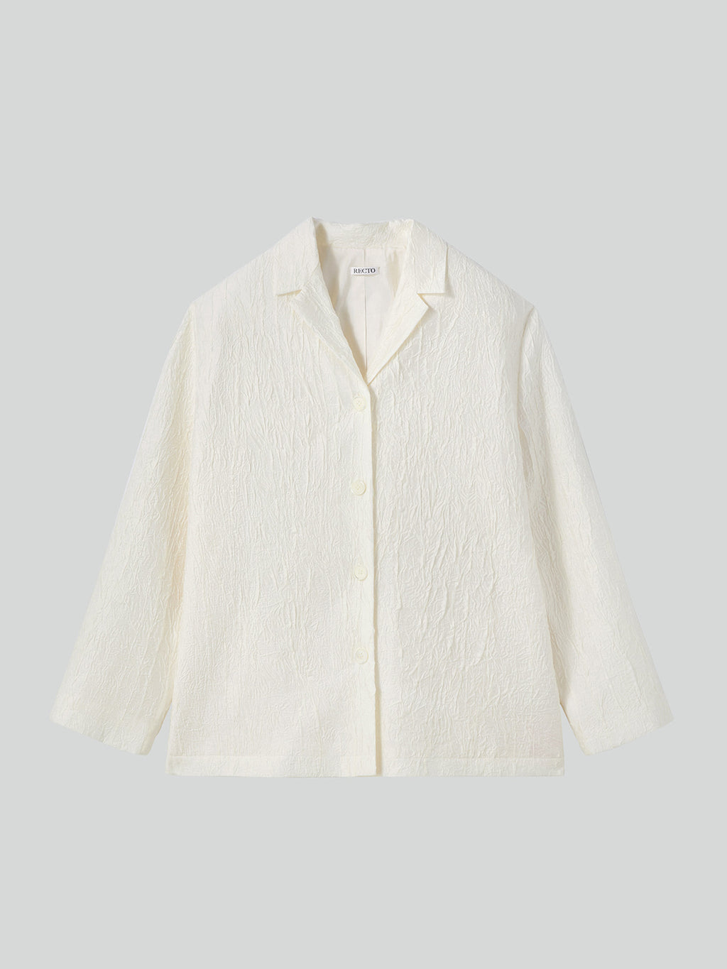Wrinkled Lounge Shirt (Bean Ivory)