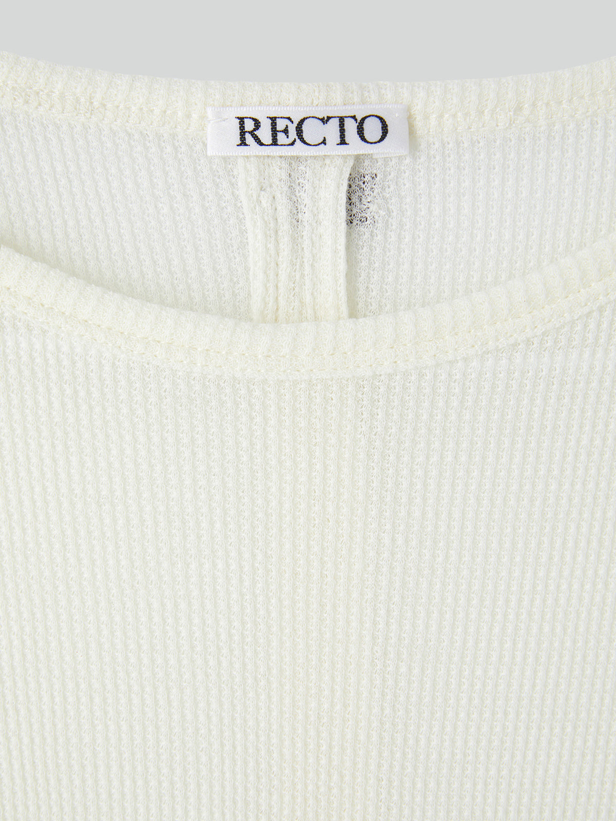 Cashmere Blend Long-Sleeve Top (Cream)