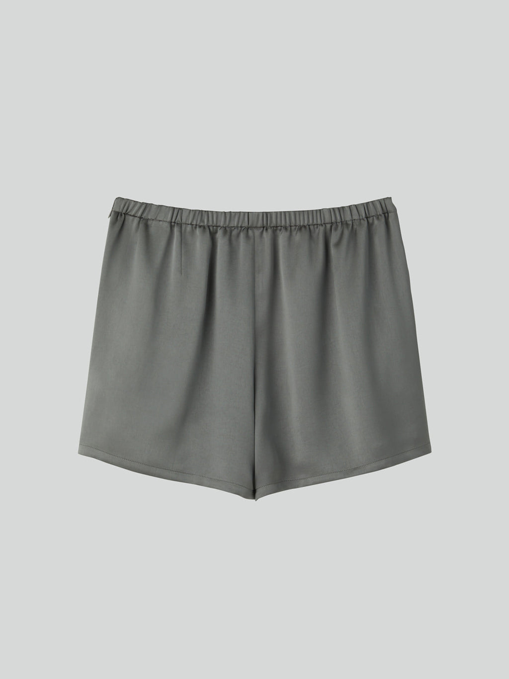Satin Back Banding Shorts (Stone Grey)