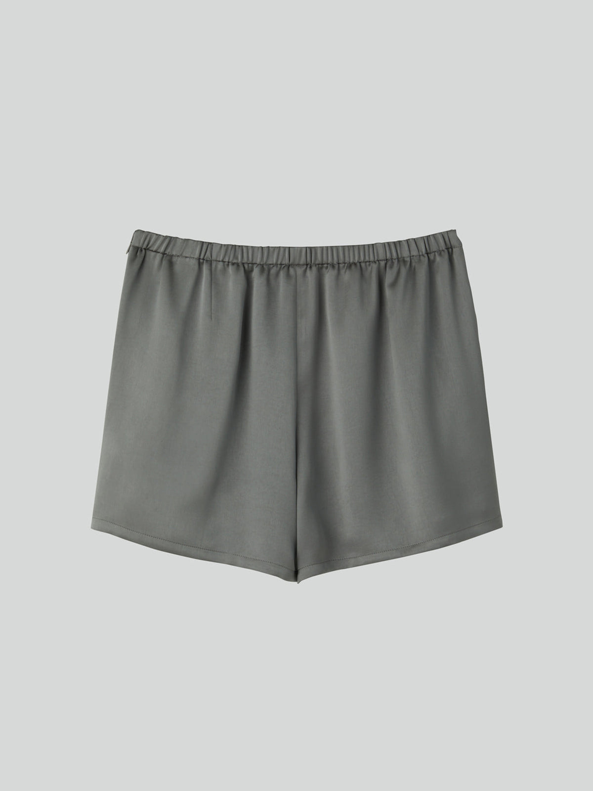 Satin Back Banding Shorts (Stone Grey)